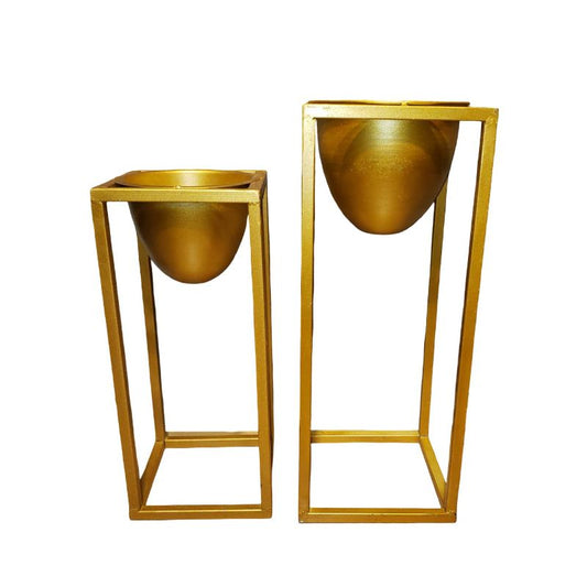 Golden Planters {2Pcs Set}