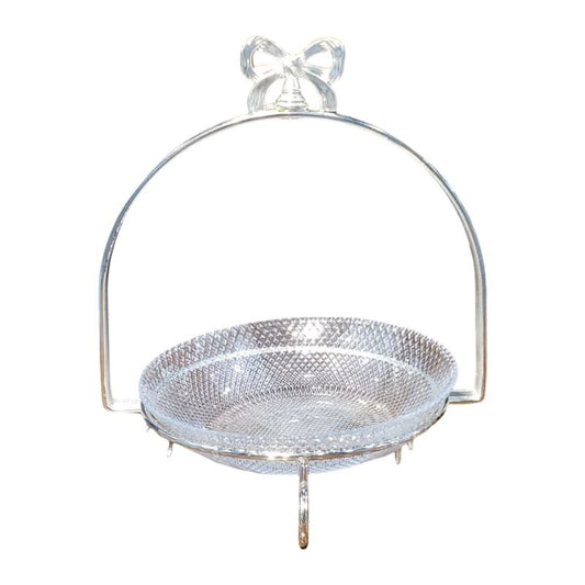 Silver Plater With Glazed Plate