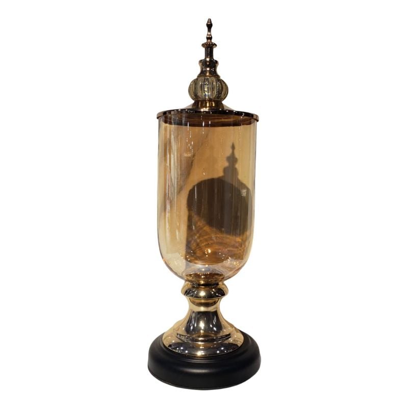 Glass Candy With Base Black {Medium Size}