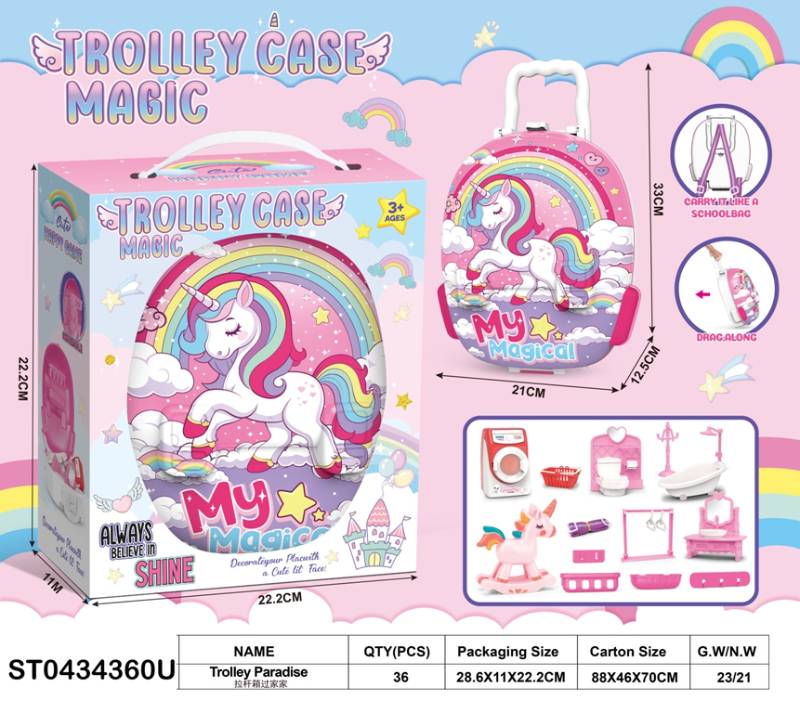 Magic Trolley Case House Set
