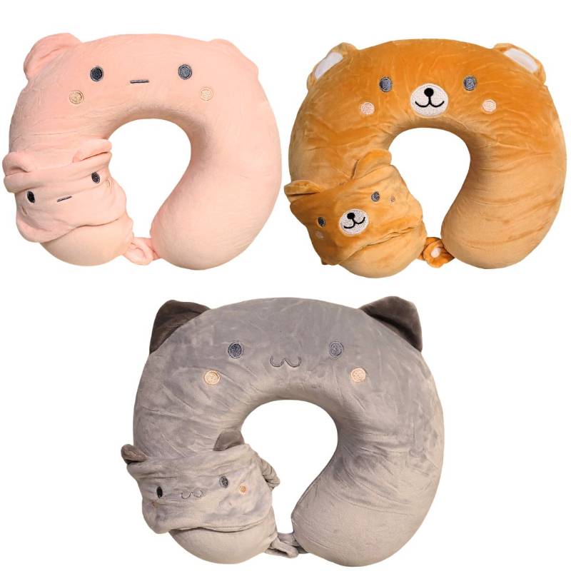 U-Type Pillow,Mix Clr,30Cm27