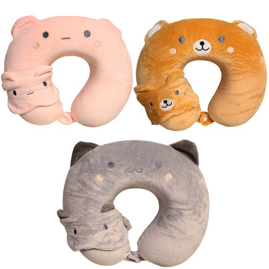 U-Type Pillow,Mix Clr,30Cm27